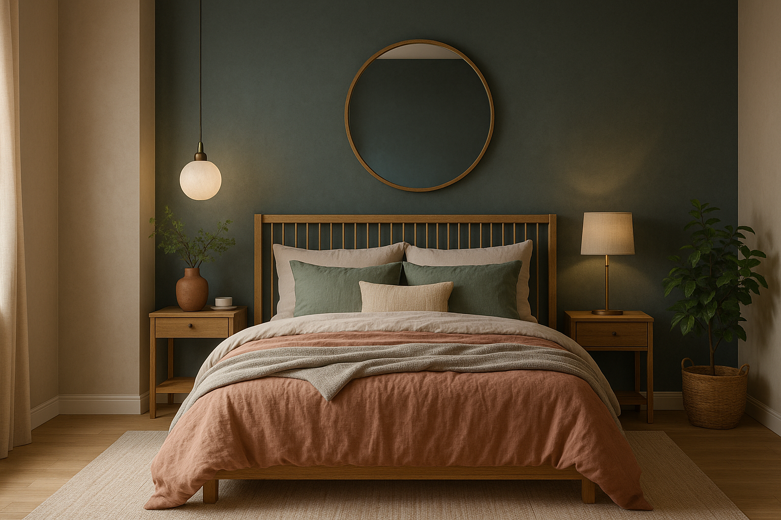 Chambre parentale apaisante par AKM Déco