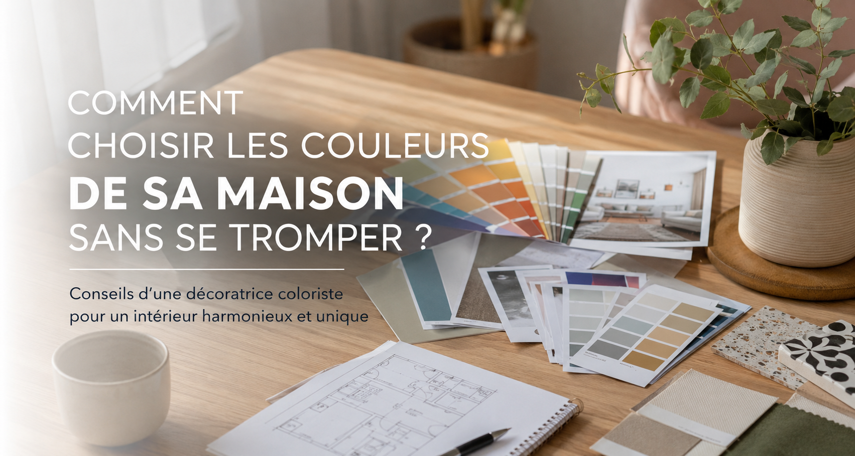 Choisir les couleurs de sa maison avec nuancier, plans déco et échantillons matières pour créer un intérieur harmonieux.